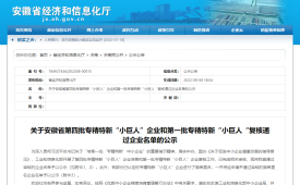 喜訊!國家級(jí)專精特新“小巨人”企業(yè)名單公布，合肥大道模具有限責(zé)任公司上榜